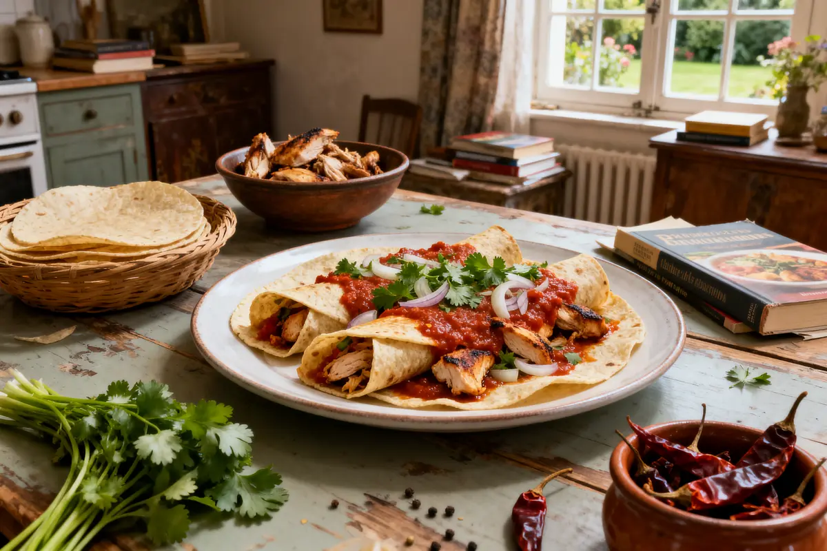 Recette d’enchiladas au poulet : Fondantes et épicées !