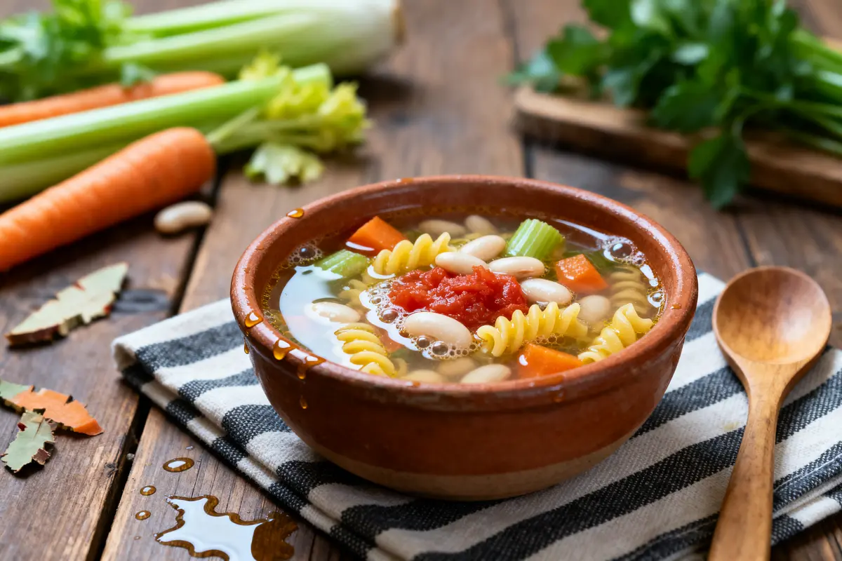 Recette traditionnelle de Grand-Mère des Minestrone : Savourez !